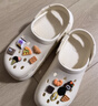 名创优品（MINISO）洞洞鞋男女款EVA夏外穿沙滩凉鞋防滑踩屎感包头情侣 白色+海星 实拍图
