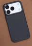 图拉斯【200W热销丨专业防指纹】 D1支点壳适用iphone17promax手机壳苹果16pro全包15防摔14磨砂无线充电 【曜石黑】 iPhone 17 Pro 实拍图