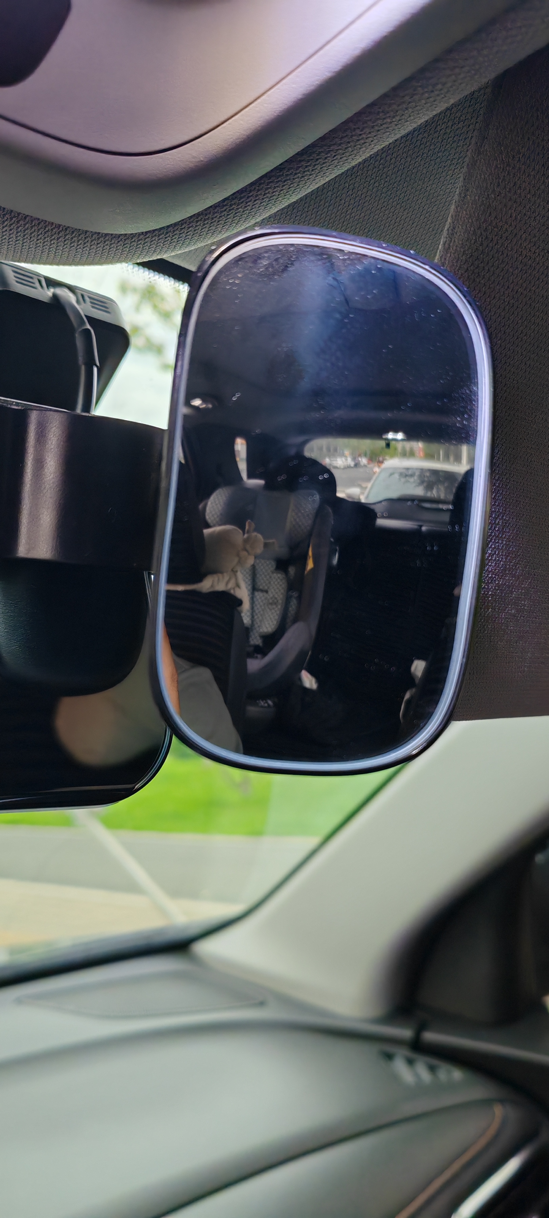 迪加伦宝宝观察镜汽车内后视镜广角镜车载BB化妆镜视察镜旋转驾驶辅助镜 实拍图