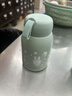 【京东物流送货上门】萌萌兔卡通水杯女牛奶玻璃杯创意便携杯子 蓝色萌萌兔 330ml 1只 实拍图