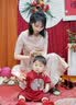 G.duck小黄鸭一周岁礼服男宝宝抓周衣服女婴儿百天满月唐装中国风套装 红色三件套 90 尺码1~2岁【 80-90cm】 实拍图