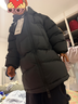 保姆鹅  【风墙】儿童羽绒服宝宝中长款护脸加厚外套保暖童装[NG2664] 炭黑 120 实拍图
