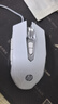 惠普（HP）M220游戏鼠标USB有线鼠标自定义宏驱动2400DPI吃鸡LOL鼠标电竞游戏鼠标 白色 冰蓝光 有声版 实拍图