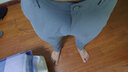 布衣传说夏季男士亚麻裤男直筒宽松裤男棉麻九分裤男潮流休闲裤男 灰色薄款 L 实拍图