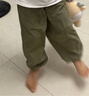 嘟嘟家宝宝裤子户外秋季儿童工装裤秋款男童长裤女童休闲裤秋 卡其色110 实拍图