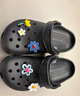 卡骆驰（CROCS）经典洞洞鞋轻便百搭女沙滩鞋包头拖鞋男鞋|10001 黑色-001(含智必星) 41 /42(260mm) 实拍图
