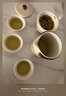 瓷牌茗茶具（cipaiming teaset）旅行茶具套装户外便携式陶瓷快客杯一壶四杯办公室功夫茶壶泡茶 白古茗1壶4杯+罐盘+棕皮包+巾夹 实拍图