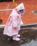牧萌儿童雨鞋男童女童防水立体宝宝防滑耐磨卡通雨靴 粉色独角兽 18码 实拍图