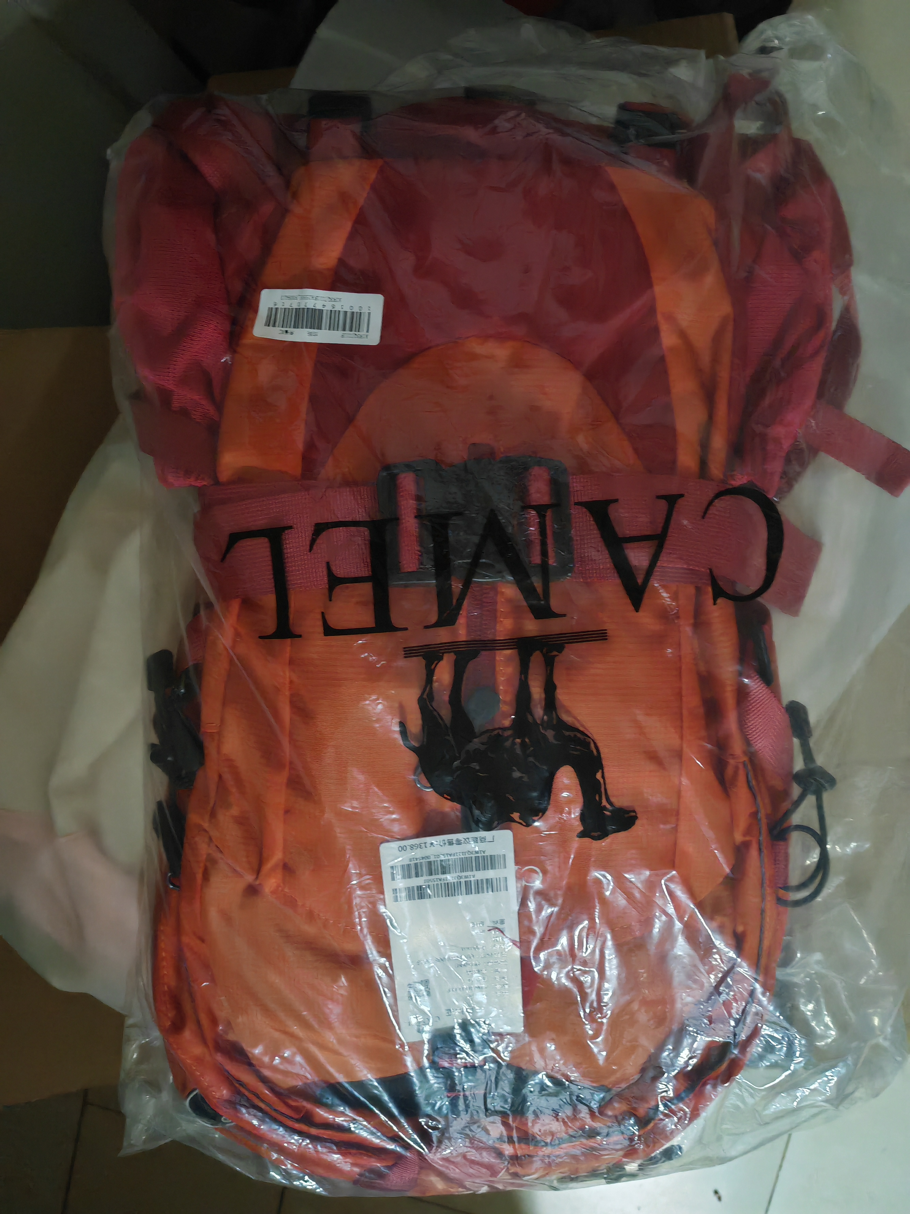 骆驼（CAMEL）【山栖】户外轻便登山包大容量专业徒步防水旅行背包双肩包朱雀红 实拍图