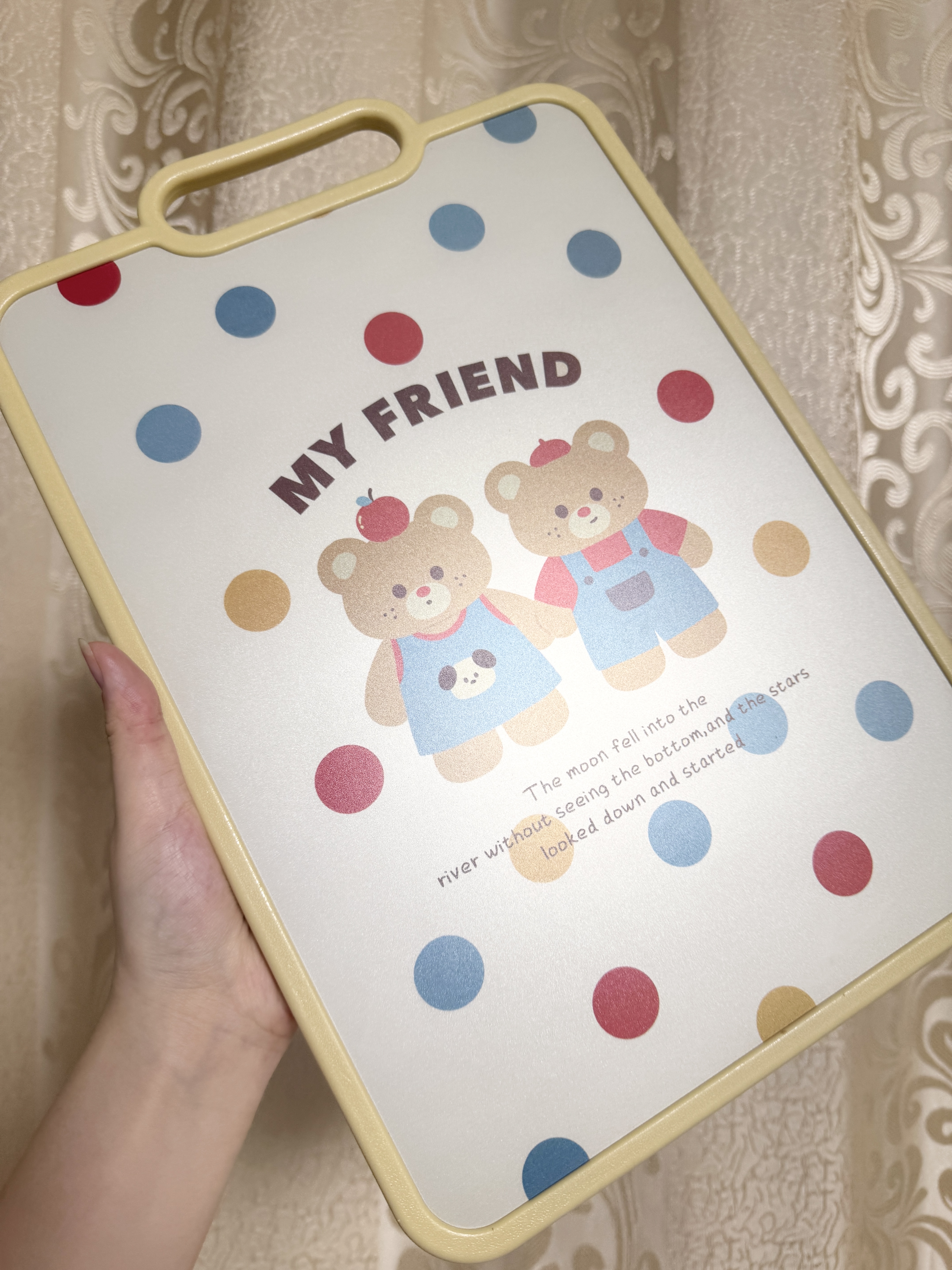 COOKSS婴儿辅食切菜板抗菌防霉家用砧板宝宝案板辅食工具双面可用 实拍图
