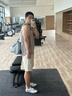 锐步干湿分离运动健身包男大容量短途出差斜挎行李袋旅行包女 雾灰色 实拍图