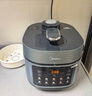 美的（Midea）电压力锅0涂层钢胆高压锅5L双胆家用智能预约触控煲汤炖肉煮饭煲C552N自动排气4-6人 实拍图