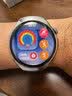 华为HUAWEI WATCH 5 46mm 基础款不锈钢表壳星河蓝素皮复合表带首创X-TAP智感窗eSIM通话手表 实拍图