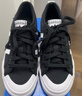 adidas NIZZA PLATFORM厚底增高运动帆布鞋女阿迪达斯三叶草 一号黑/白   36 实拍图