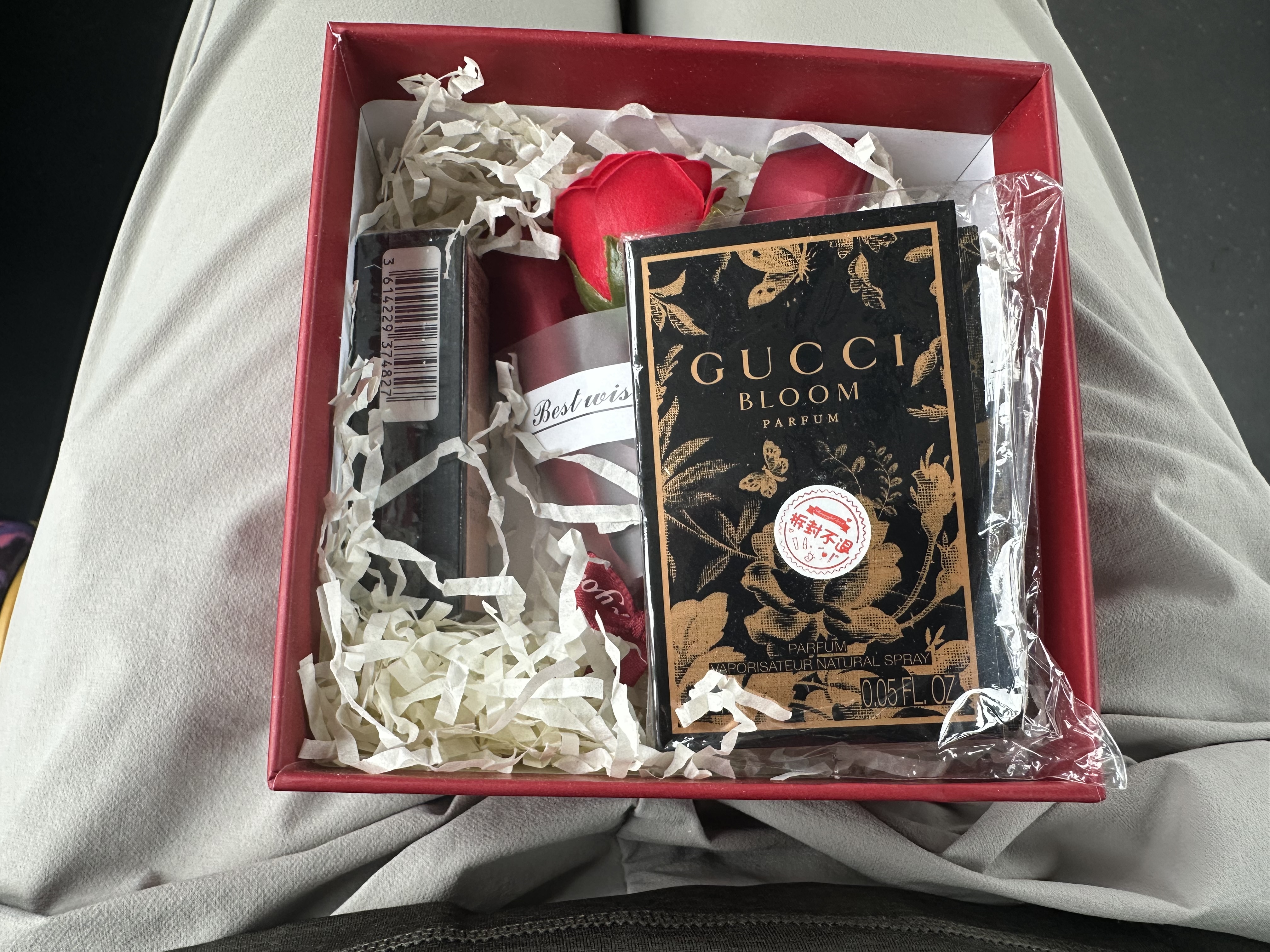 古驰（GUCCI）618大牌美妆 古驰口红正品 生日礼物 送女友老婆唇膏 礼物女 实用 绒雾505哑光+花悦香水1.5ml 实拍图