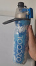 O2COOL喷雾水杯儿童学生喷水杯子成人户外运动健身保冷降温挤压软水壶 蓝色水滴590ml【可喷雾可喝水】 实拍图