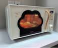 美的（Midea）小滋味微烤炸一体机萌宠猫爪不锈钢内胆23L家用大容量一级能效平板式热风空气炸2026新款F23G5 实拍图