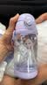 迪士尼（Disney）儿童水杯女孩直饮防摔上学专用艾莎小学生幼儿园水壶夏季吸管杯 实拍图