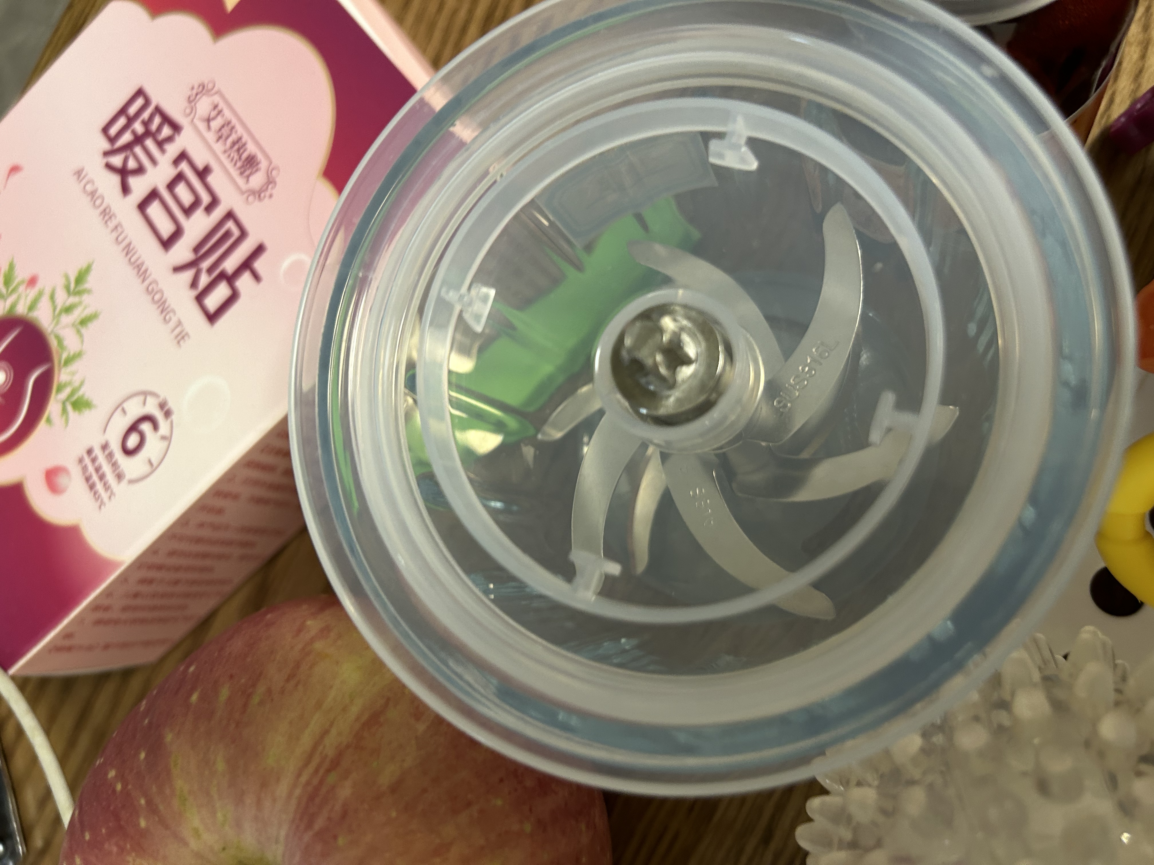 小熊（Bear）婴儿辅食料理机 多功能小型迷你研磨绞肉机钢轴 八叶双杯双刀 实拍图