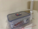 乐扣乐扣 塑料密封便当饭盒 冰箱收纳盒食品储物盒储藏盒 透明 1.4L×2个 实拍图