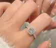 VOXCAE结婚对戒仿真一对假钻戒婚礼道具情侣戒指交换仪式求婚开口可调节 【一克拉 】+2个单戒盒 实拍图