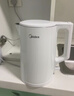 美的（Midea）电热水壶食品级304不锈钢自动断电双层防烫全钢无缝1.5L容量 MK-HJ1566 实拍图