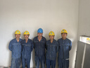 型彬薄牛仔电力工作服套装夏季电焊长袖国家电网反光条工装裤子男上衣 普通款薄牛仔套装 S (160) 160S 实拍图