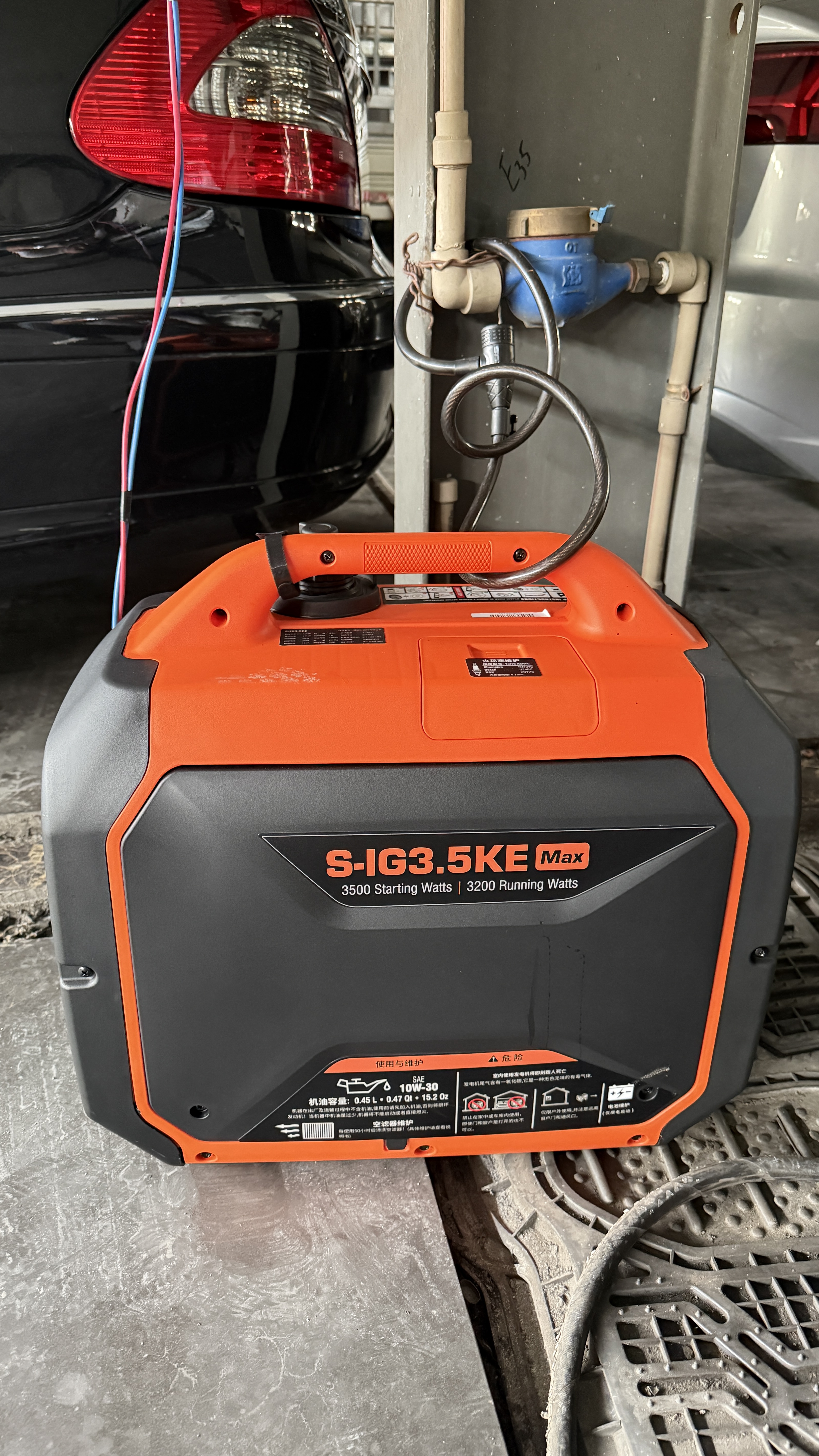 森久汽油发电机220V/3.5KW家用小型低噪户外便携露营应急S-IG3.5KE 实拍图
