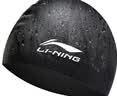 李宁（LI-NING）李宁 LI-NING 长发硅胶防水游泳帽 男女士泳帽 LSJK808黑色 实拍图