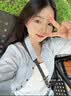 拉夏贝尔复古条纹长袖衬衫女夏季新款高级感宽松慵懒翻领衬衣外套 蓝色 M 实拍图