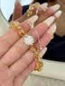 中国黄金（CHINA GOLD）四叶草银手链女2026新款黄水晶手串结婚纪念日礼物送老婆女友生日 实拍图