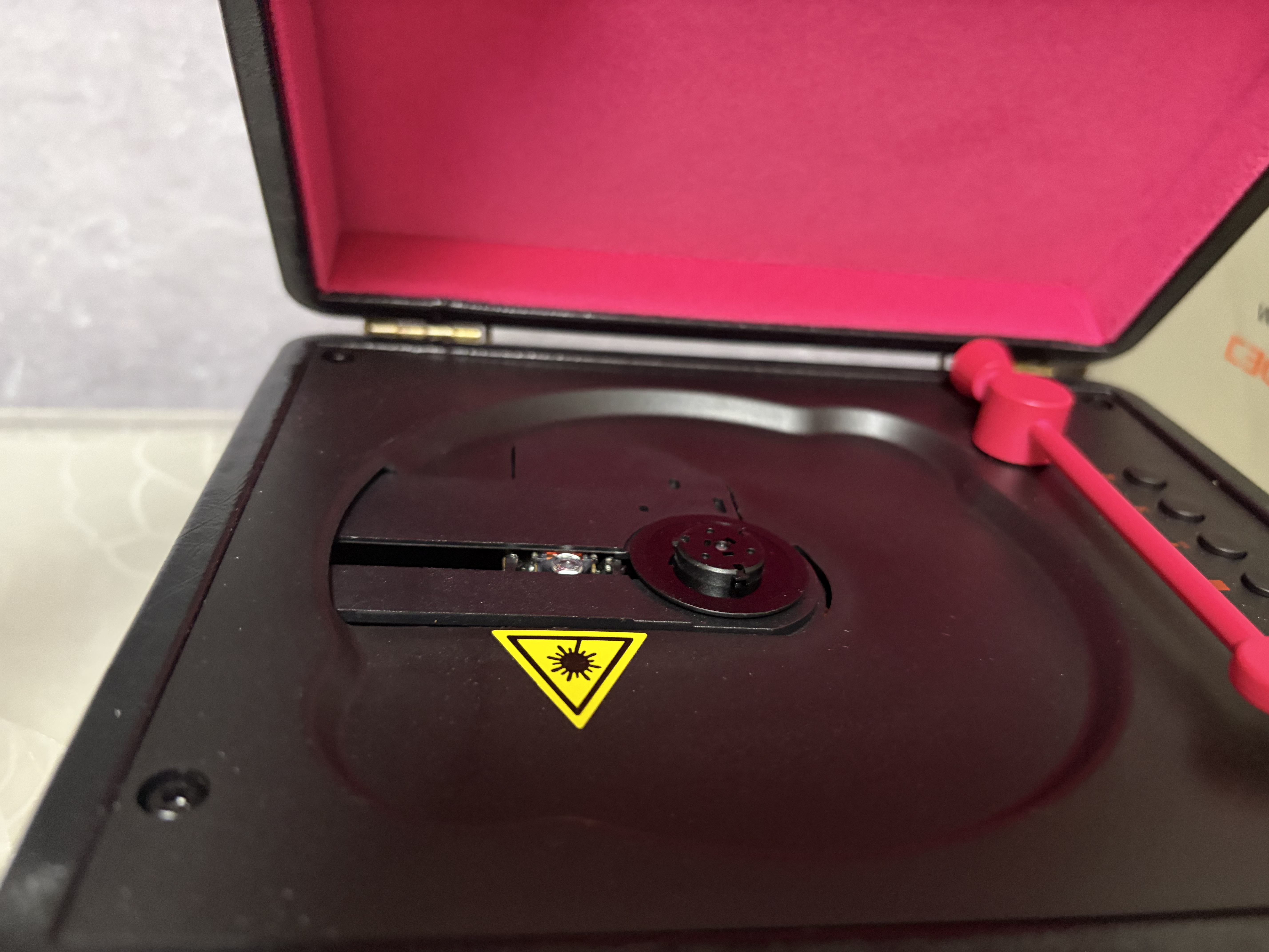WHATPLUS问加 C300一体式CD机发烧友专辑播放器 复古CD播放机 唱片机造型 蓝牙音响 蓝牙cd机 礼物 黑粉2代 实拍图