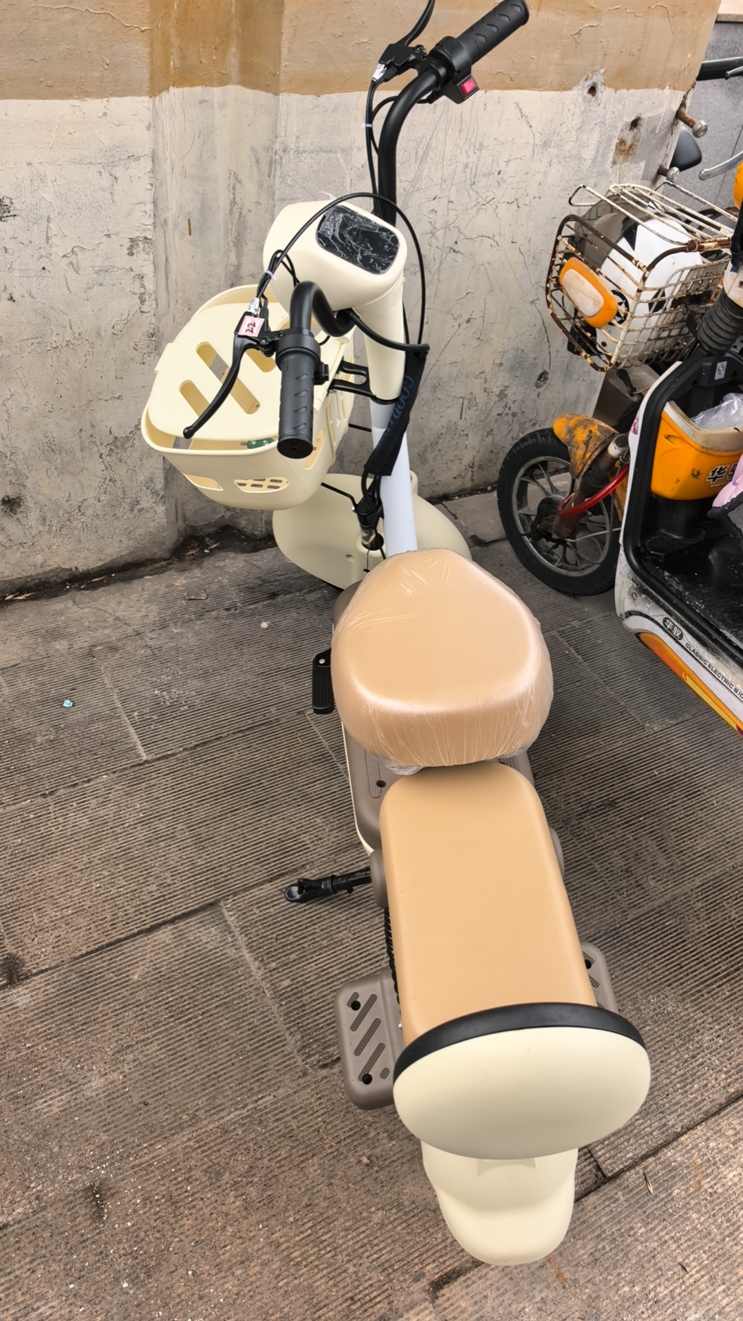 皮皮兔新国标电动车小型电瓶车男女成人通用代步车可上牌长续航电动自行车锂电池正品2026年新款 米色【新国标，可上牌，至尊新款】 48v12Ah纯电20-45km 锂电原装12A-续航约80里 实拍图