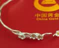 中国黄金（CHINA GOLD）茉莉花银手镯女款足银999纯银镯子银饰首饰生日礼物女生送女朋友 【999足银】莫离手镯-品牌礼盒 实拍图