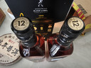 尊尼获加（JOHNNIE WALKER）洋酒 12年黑方黑牌双支礼盒装700ml*2瓶 苏格兰调和型威士忌 实拍图