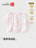 欢喜小熊新生儿连体哈衣春夏季宝宝纯棉护肚爬服0-6个月新生婴儿蝴蝶衣 实拍图