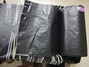 e洁抽绳垃圾袋黑色55*59cm87只双面2.6丝家用手提穿绳免撕塑料袋加厚 实拍图