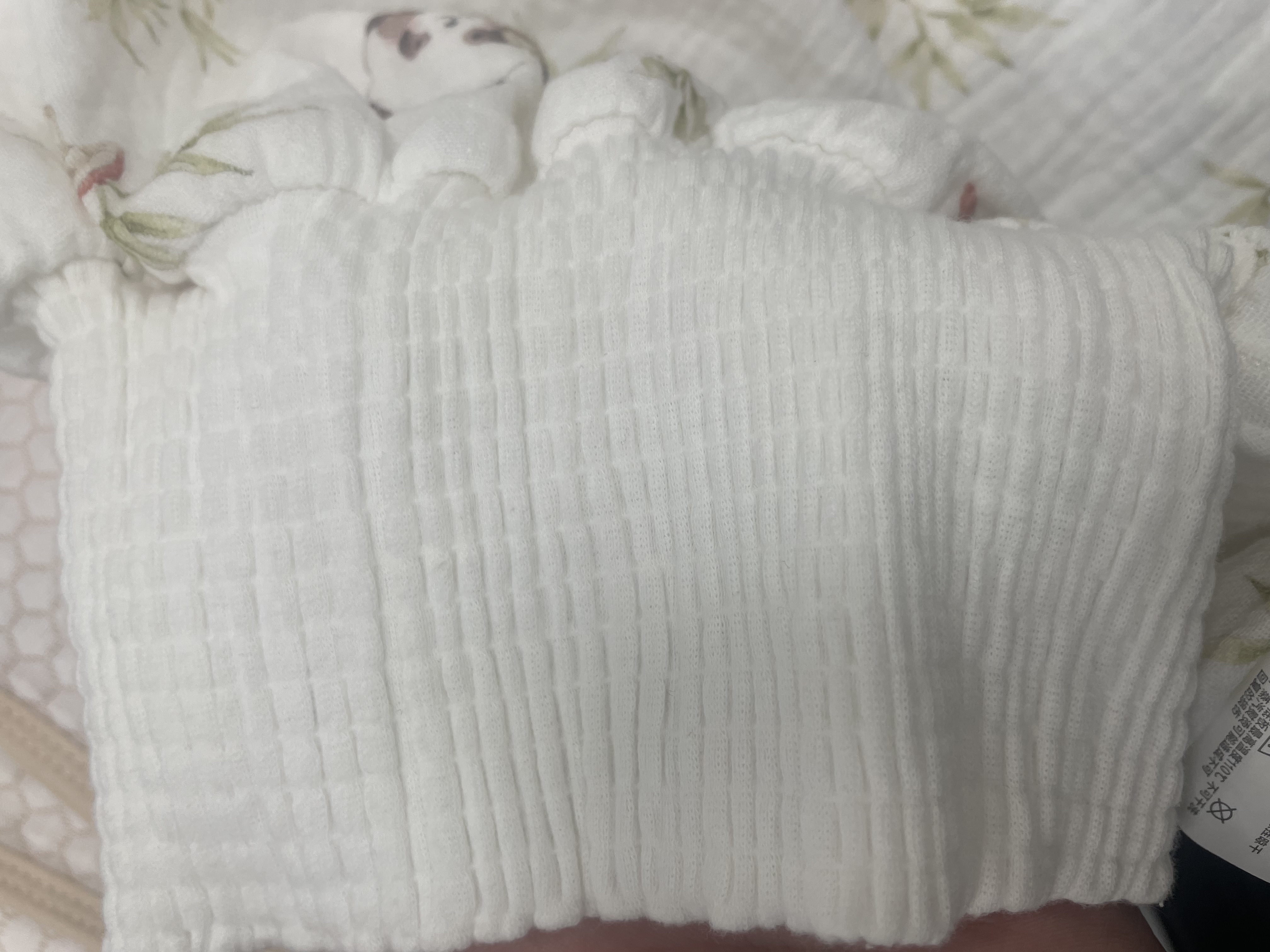 安可新婴儿隔尿裙尿布裤隔水纯棉可水洗宝宝尿垫纱布尿裤L码竹林憨憨熊 实拍图
