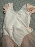 艾舞戈儿童舞蹈服中国舞练功服北舞英皇考级芭蕾舞纱裙短袖芭蕾粉 110码 实拍图