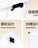 禧天龙塑料透明收纳箱加厚衣物玩具整理箱大号145升 2个装 带轮 实拍图