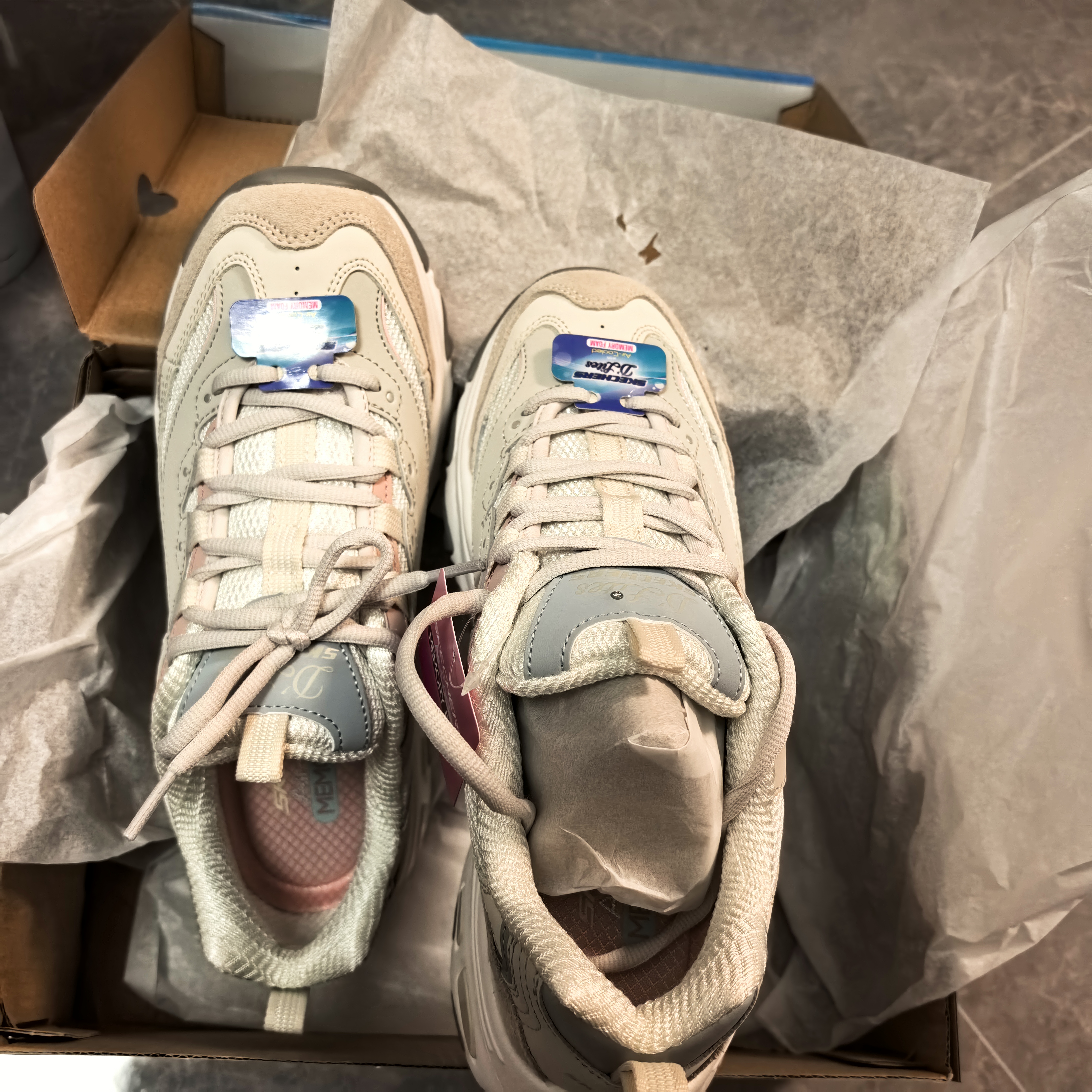 斯凯奇（Skechers）奶茶熊女鞋夏厚底老爹鞋软底熊猫鞋休闲运动鞋149238 实拍图