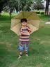 七麦麦三折晴雨伞儿童伞学生伞安全圆角太阳伞遮阳伞防晒伞男女孩雨伞黄 实拍图