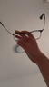 依视路（ESSILOR） 新款商务男镜架时尚镜框女配依视路镜片近视定制眼镜网上配镜 钛金属-半框-4017BK-黑色 镜框+依视路膜岩高清1.60现片 实拍图