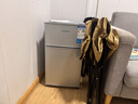 华宝小冰箱迷你小型家用冷藏冷冻两用一级能效出租房宿舍用办公室节能省电双门电冰箱 【店长推荐】58L银色【一级能效】 实拍图
