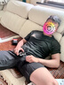 真维斯（Jeanswest）冰丝短袖T恤男夏季纯色体恤衫宽松大码运动健身半袖男士速干上衣 实拍图