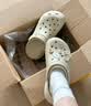 CROCS檀健次同款经典泡芙洞洞鞋|207521 白色-100 36/37(220mm) 实拍图