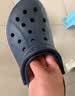 卡骆驰（CROCS）【采销直播】贝雅卡骆班洞洞鞋轻便耐磨一脚蹬休闲鞋|205089 白/深蓝-126 43 (270mm) 实拍图