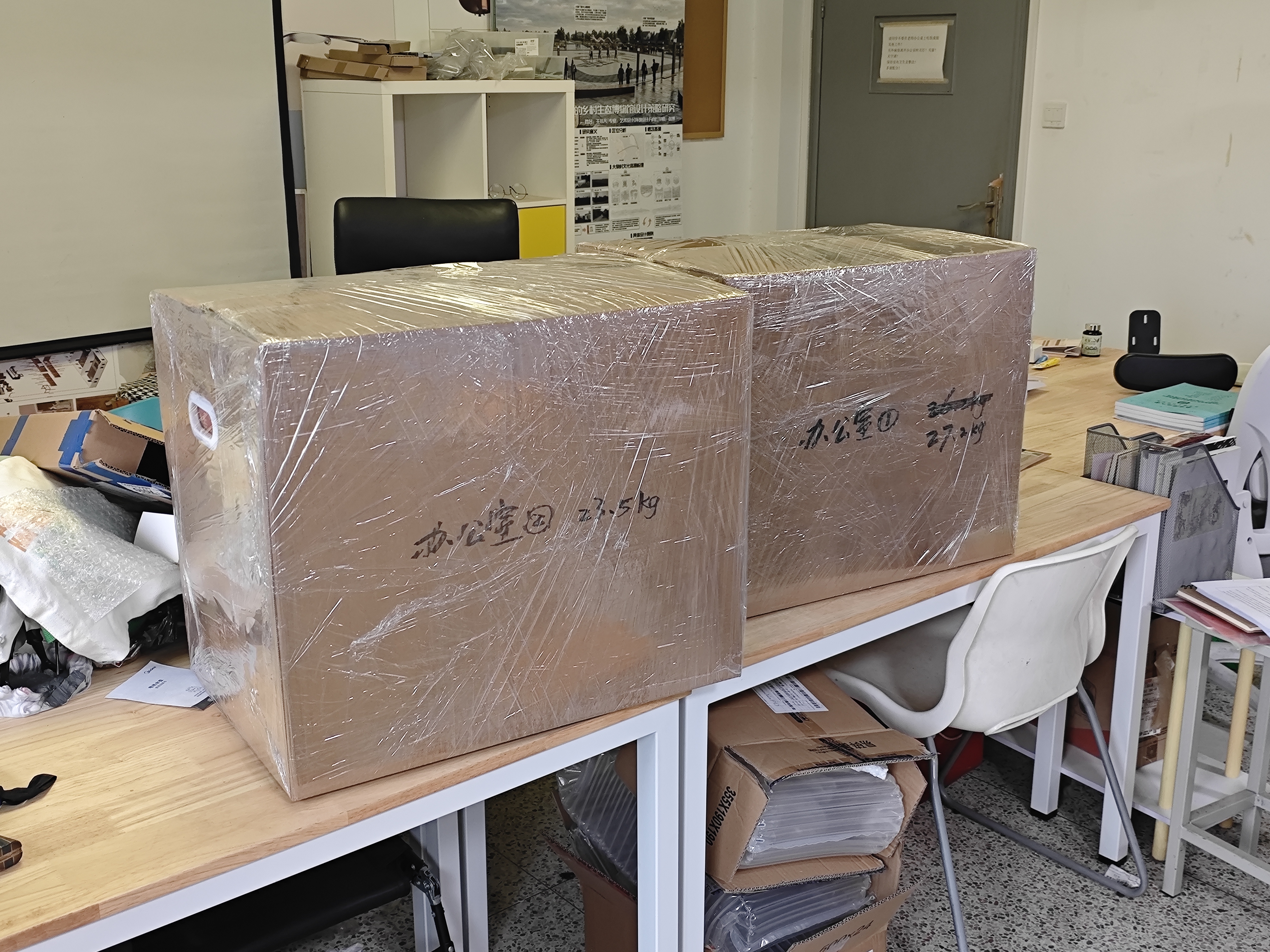 惠象 京东工业自有品牌 塑料扣手搬家纸箱60*40*50cm（5个装）大号打包快递箱周转箱行李收纳箱办公储物 实拍图