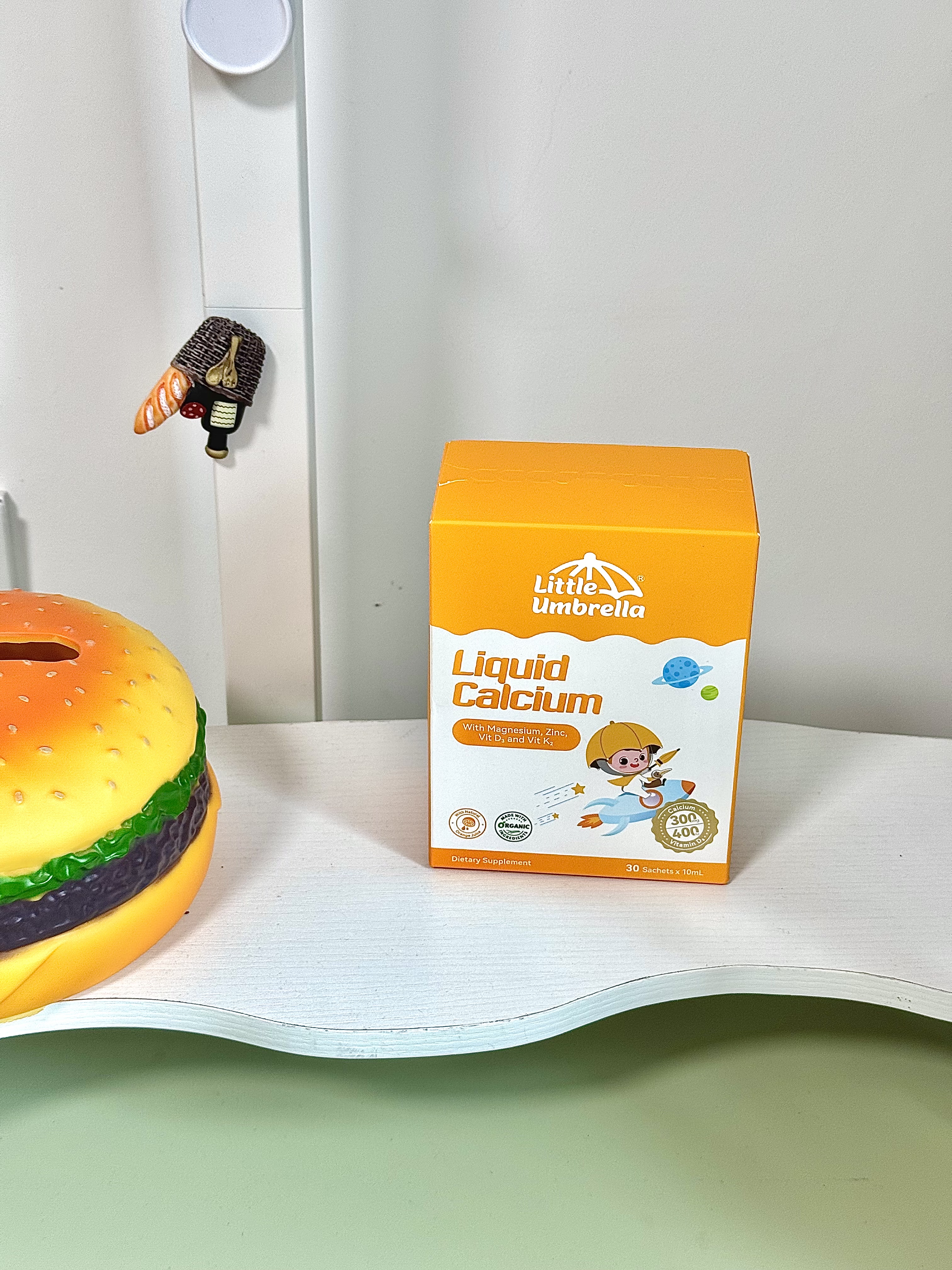 小小伞（Little Umbrella）钙镁锌婴幼儿液体柠檬酸钙儿童宝宝补钙乳钙K2钙小金条钙 钙镁锌 10ml*30袋 实拍图