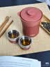 膳魔师（THERMOS）茶旅套装旅行茶具户外露营便携保温茶壶茶杯生日女神节礼物TCMU 【冰花漆304不锈钢】砖红 实拍图